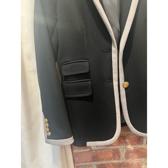 Womens J.Crew Preppy HackingWool Blazer Size 2 Business Casual Officewear - Picture 4 of 8